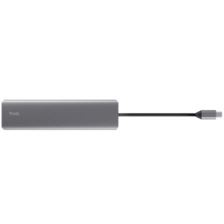 Trust 25661 Docking Station USB Tipo-C 7 en 1 | 2x USB, 2x HDMI 4K, 1x DisplayPort, 1x USB Tipo-C PD, Gris Trust 25661 Docking Station USB Tipo-C 7 en 1 | 2x USB, 2x HDMI 4K, 1x DisplayPort, 1x USB Tipo-C PD, Gris